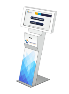 kiosk touchscreen minimalis